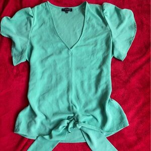 1- state Green petal blouse